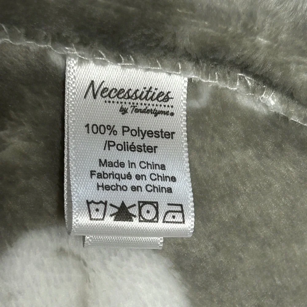 Necessities by Tendertyme Elephant Lovey Security Blanket‎ Gray Plush Baby Kids